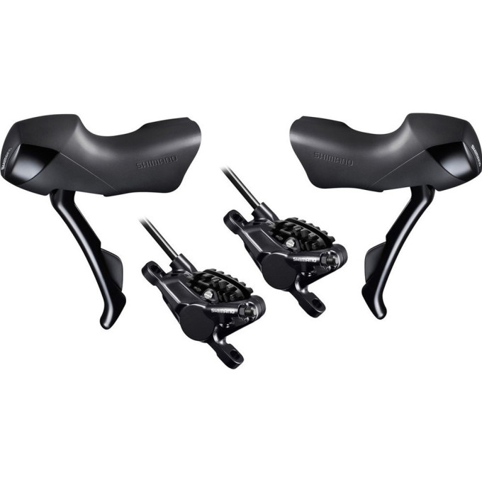 Шифтер/Тормозная ручка SHIMANO NON-SERIES ST-RS505, правый/левый, 2X11 скоростей, тросы, оплетка, SM-BH90, масло, калиперы BR-RS505 ISTRS505PA4